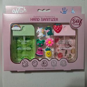 Wish Cucumber Melon & Sweet Guava/Fresh Coco Hand Sanitizer Set with 8 Charms
